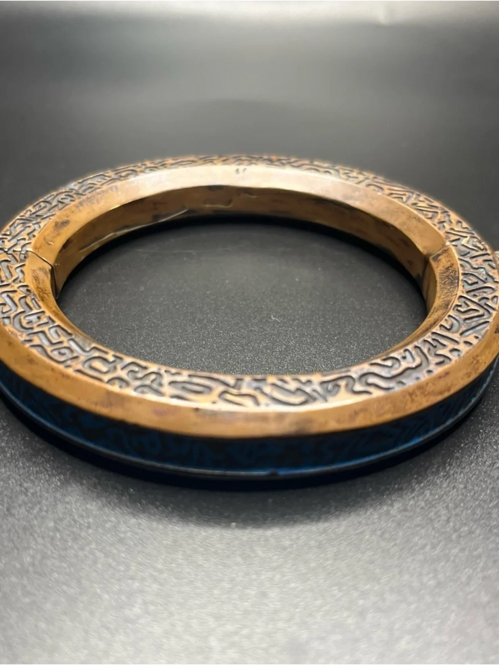 Marvel Shang-Chi glow bracelet bangle blue etched Ten Rings cosplay collectors